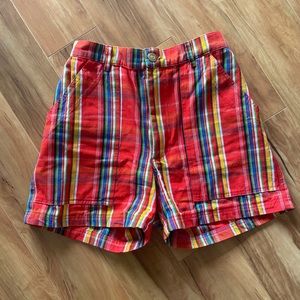 Big bud press work shorts! Tartan! Size small
